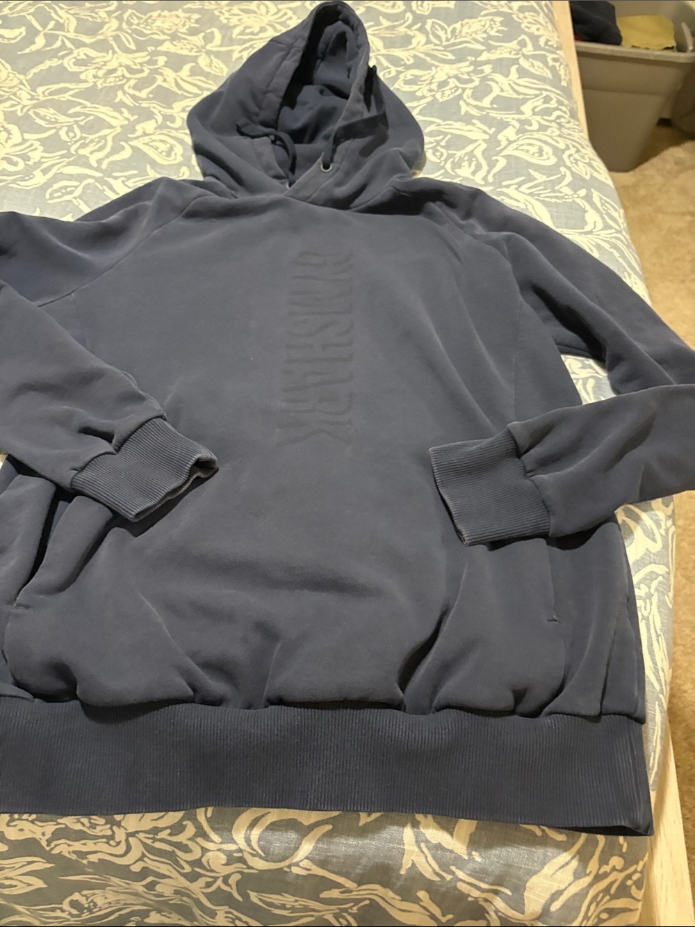 Gymshark women’s Dark Navy Pullover Hoodie Sweatshirt
